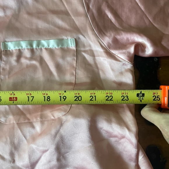 Vintage 90s Y2K Victoria’s Secret Pink Satin Pajamas Shorts Set Women’s Large L - Picture 4 of 9